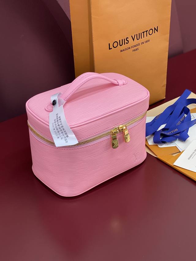 Factory Price p M25856 Pink Medium! New Season Nice Nano Makeup Bag with Water