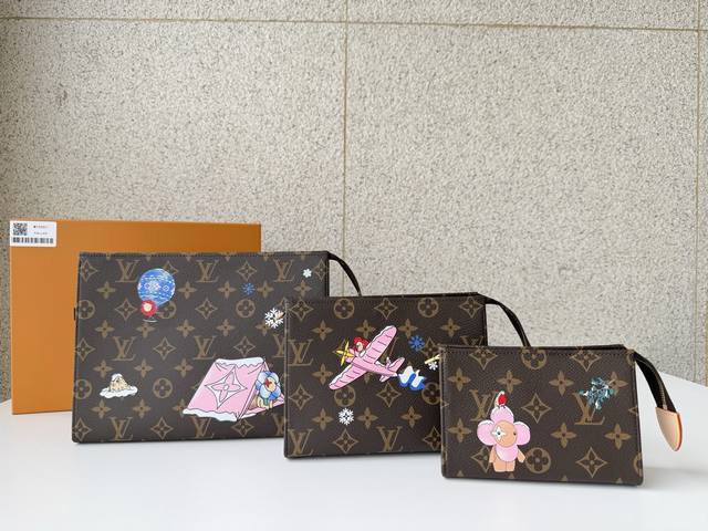 Authentic Top-Tier Original M15357 Handbag Set (Three-Piece Set) This three-pie