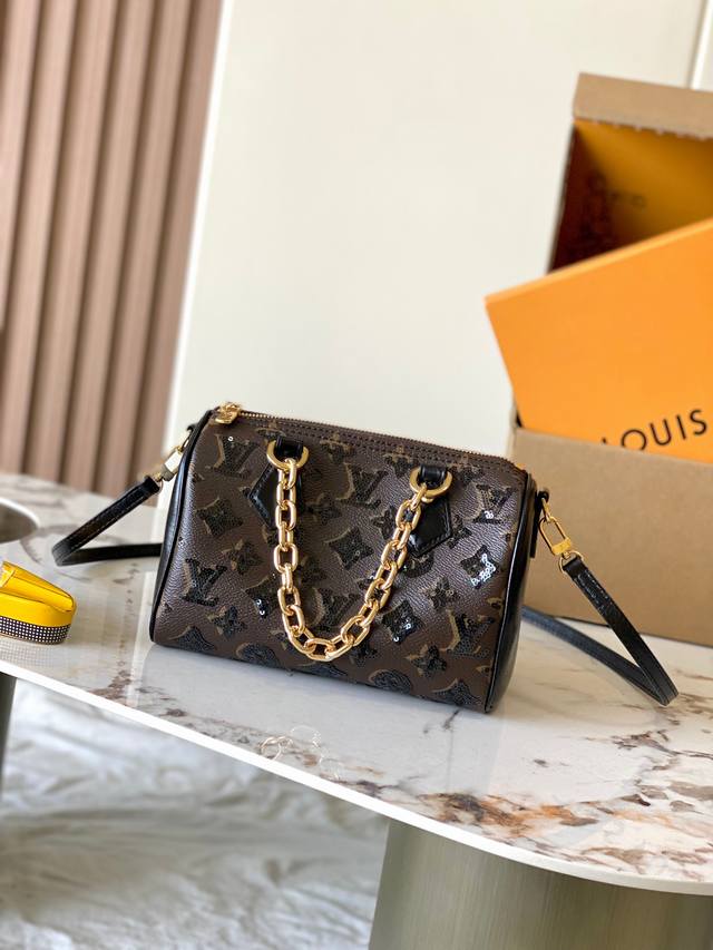 Premium Mb163C Chip Version Original Leather This Speedy Bandouliere 20 handbag