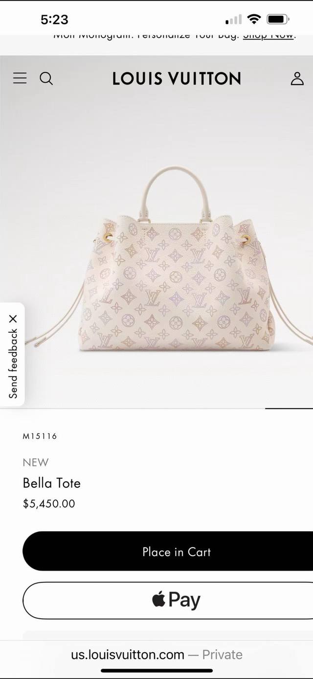 Dynamic 163M15116 Top-tier original Bella Tote handbag. This bag combines a buck