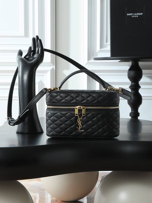 Black Top-Tier Original Gaby Mini Box Bag The adorable new spring/summer bag is