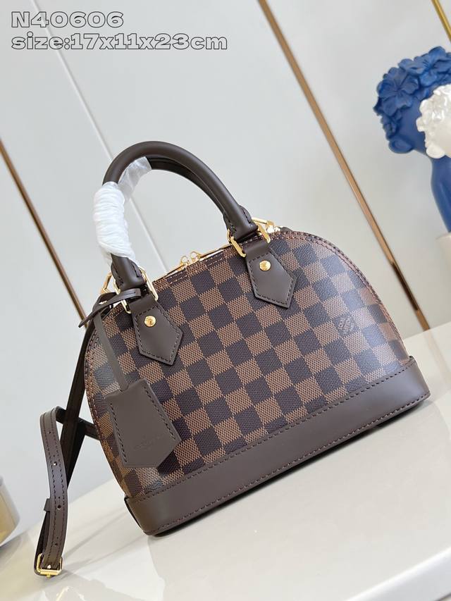 Original Leather Exclusive Real Shot N40606 This Alma Bb handbag traces its root