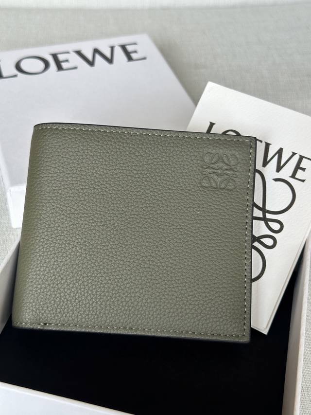 Original Leather Wallet (X4) - Minimalist Khaki Green (DDD) - Full Packaging -