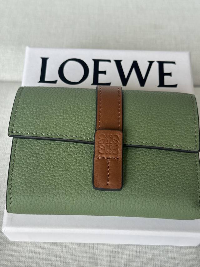 Original Leather Soft Grained Calfskin Small Straight Wallet X3 Rosemary Contra