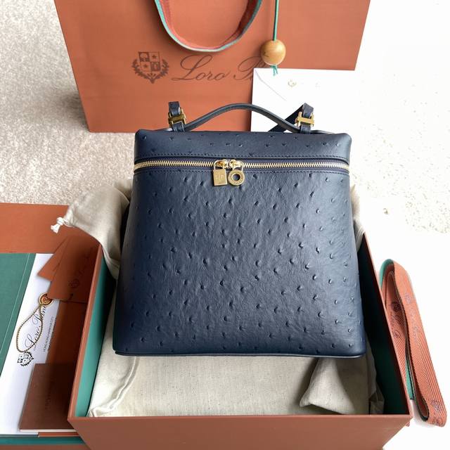 Special Price Extra Pocket Lp30 Ostrich Pattern Series#Midnight Blue Imported Or