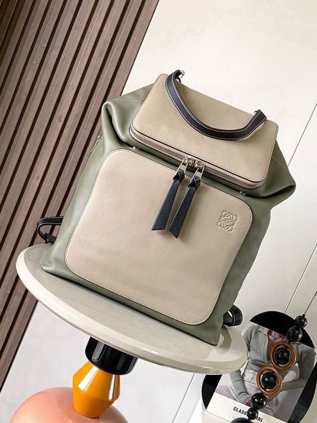 Original Leather Latest Goya Backpack Series Backpack with a New and More User-F