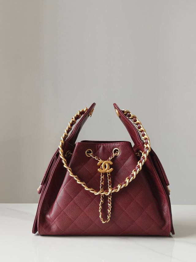 Authentic Grade Brand New Arrival Early Spring Hippie Shopping Bag Small Maroon