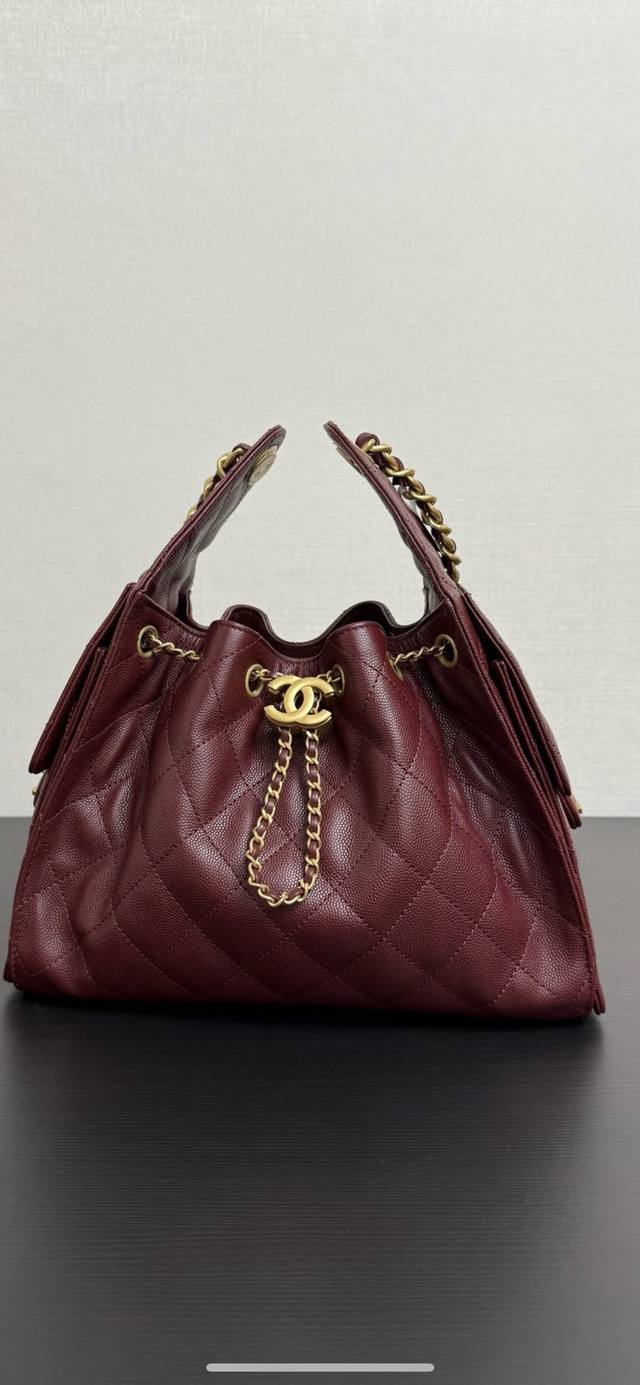 Shipped! Small size 5293 Update: 25A burgundy imported super soft caviar cowhid