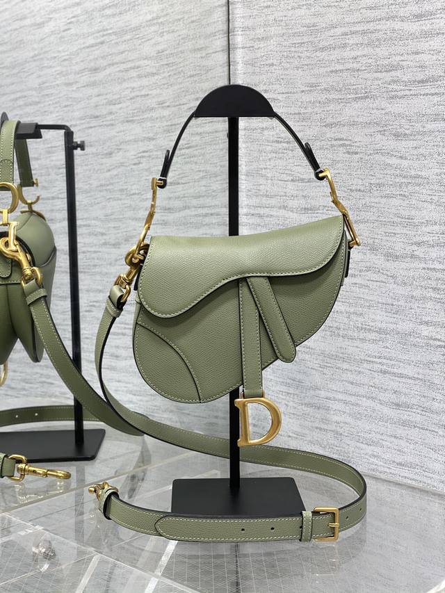 The matcha green small saddle bag with shoulder strap is the king of kings, its