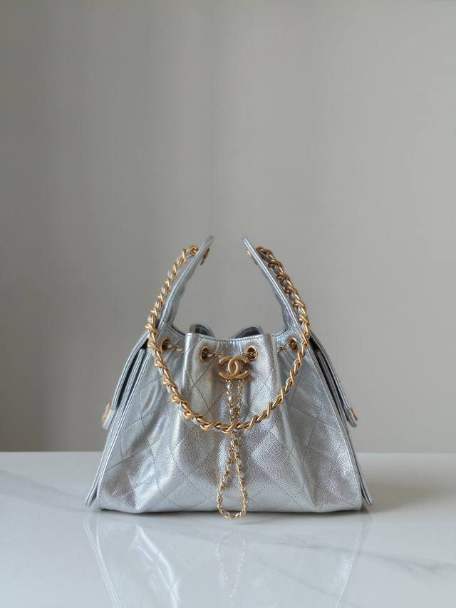 Authentic Grade Brand New Arrival Early Spring Hippie Shopping Bag Small Silver