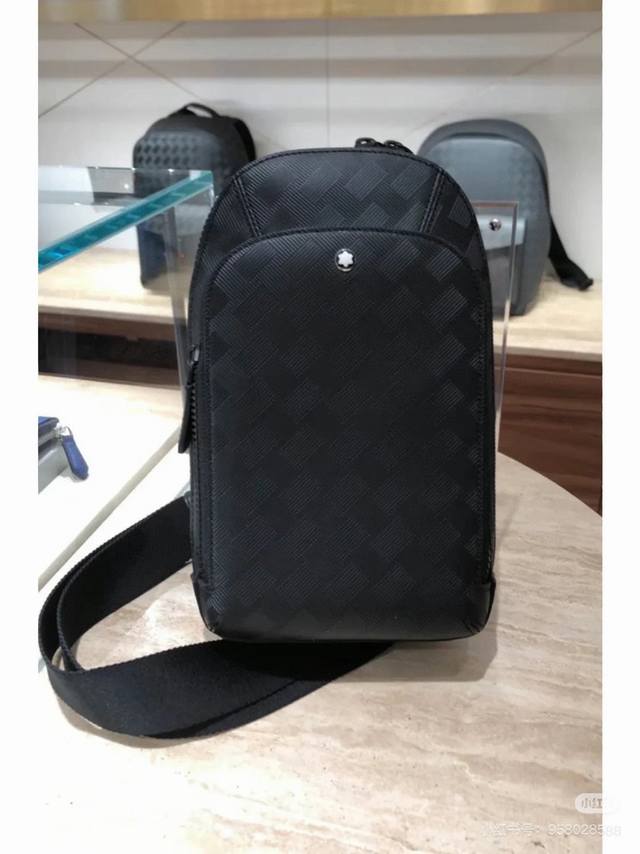 Original high-quality Montblanc men's casual chest bag, best-selling style, sam