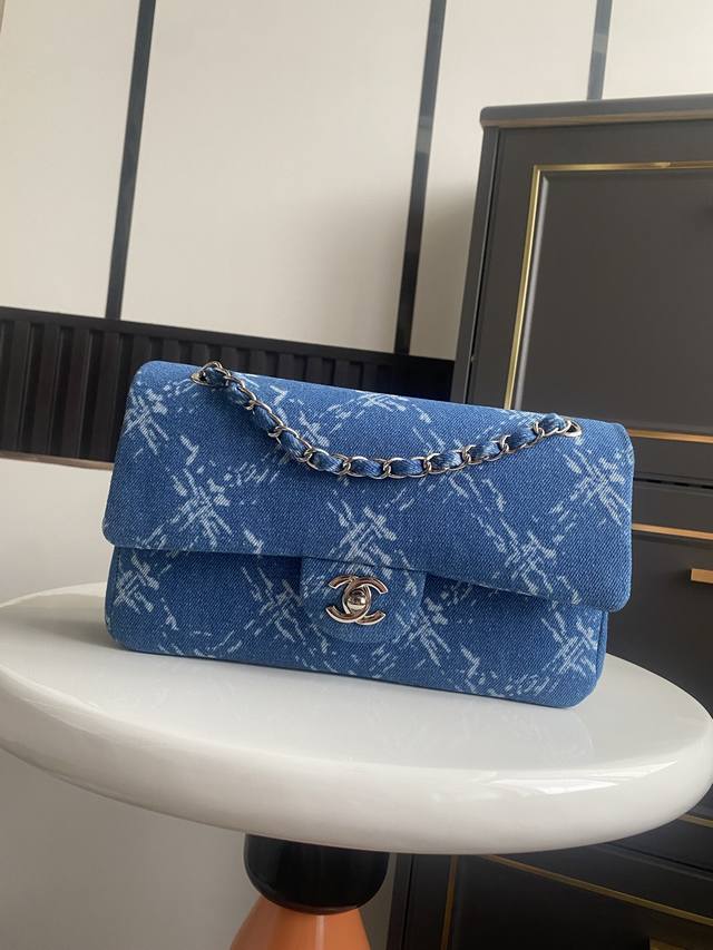 Double Eleven Sale Price - In Stock~ Chanel Snowflake Blue Denim is here! This d