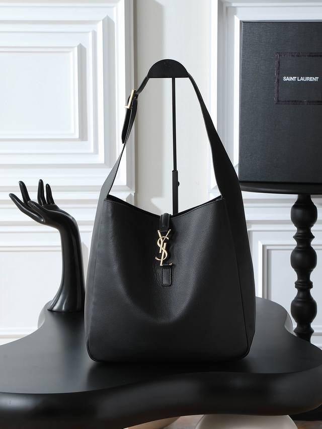 Black with Gold Buckle Original Leather (Packaging Not Included) Le 5A7_Large S