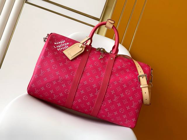 M26868 Rose Red M26867 Yellow 163C01 Dynamic Chip This Keepall Bandouli