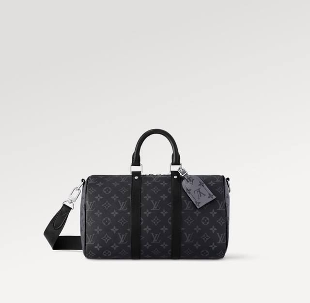 Dynamic Chip M46655 Black Floral M22765 Embossed Top-Tier Original Keepall Bando