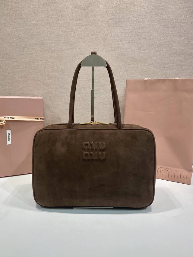 Large 5Bb117 Suede Briefcase Newly Upgraded Long Handle Briefcase Still an undis