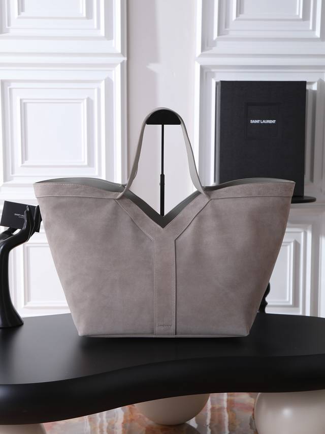 Grey Suede Bag (24Ss) - New Style Shopping Bag. A unique fusion of art and indiv