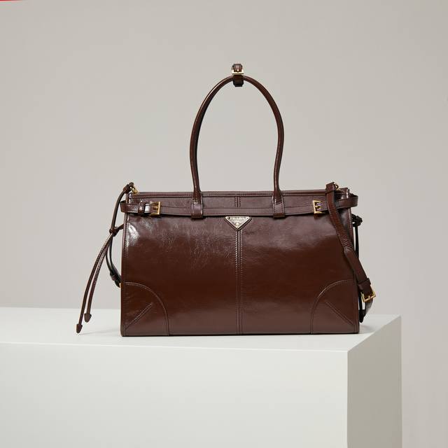 Premium Original Lussolf Oil-Waxed Leather 1Ba433 Large Coffee Brown Original O