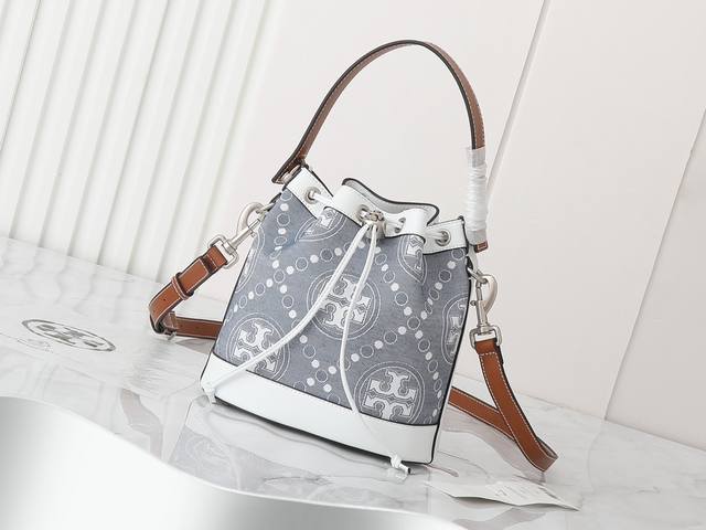 Large Original Quality New Arrival - Tory Burch Monogram Summer New Drawstring B