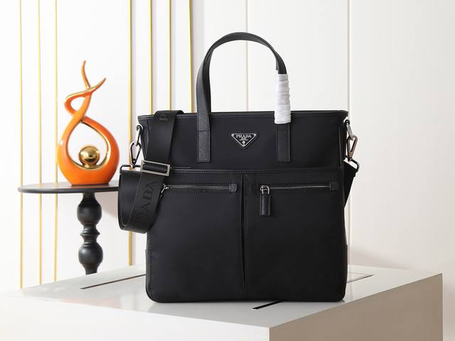 New PRDA men's handbag/shoulder bag, original imported waterproof fabric with o