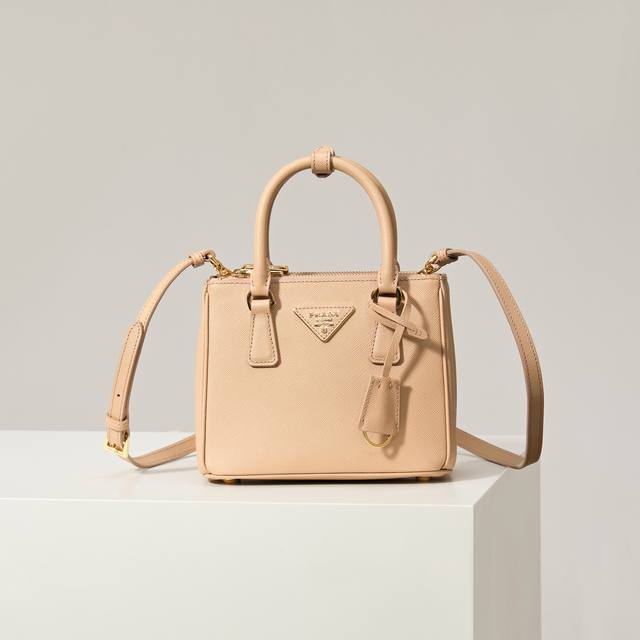 Premium Original Mini Killer 1Ba906 Nude Pink. This Galleria handbag is crafted