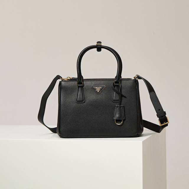 Premium Original Factory New Medium Killer Bag 1Ba863 Black Plain Leather Saffi