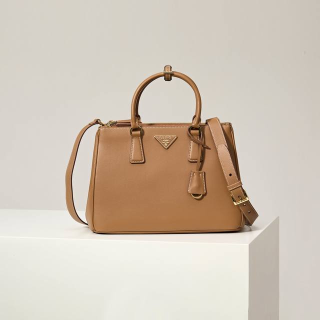 Premium Original Model: 1Ba274 Caramel Plain Leather New Saffiano Bag, Original