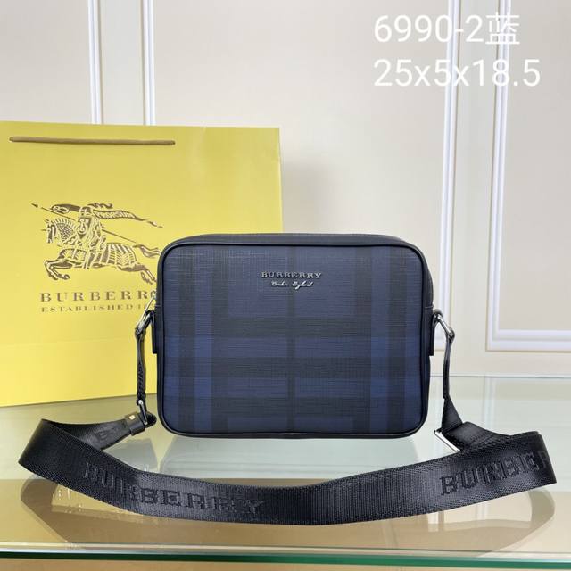 Crossbody Bag Model: 6990-2# Navy Blue, Top-quality original Burberry casual cr