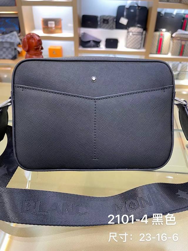 Crossbody bag model: 2101-4# Top-quality original Montblanc Spanish grain cowhi