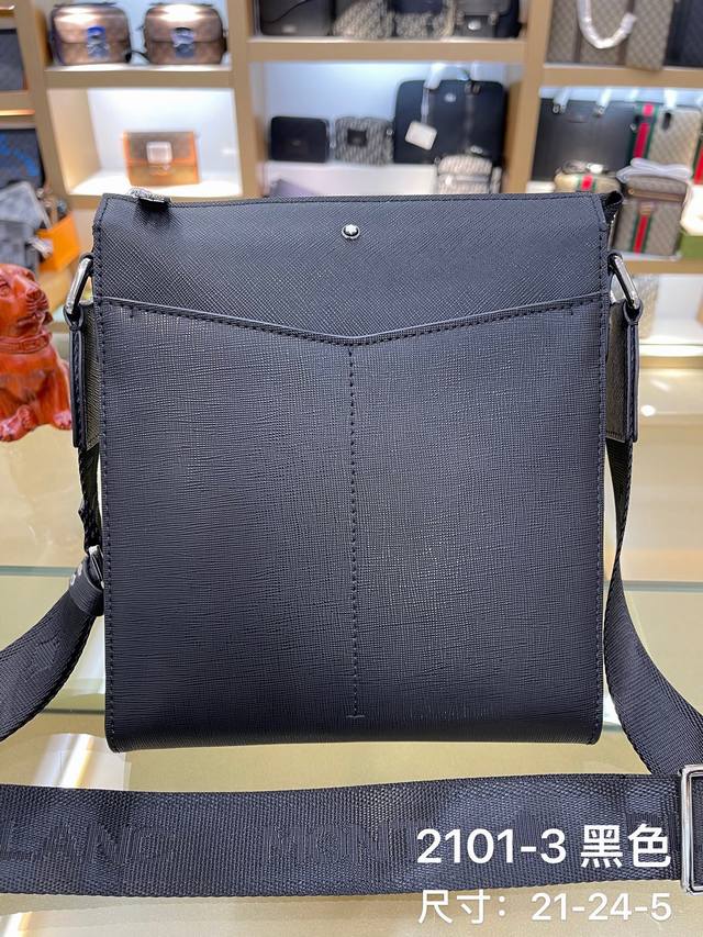 Crossbody bag model: 2101-3# Top-quality original Montblanc Spanish grain cowhi