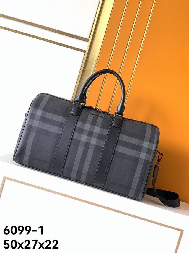 Travel Bag Model: New 6099-1, New Boutique Grey, Top-Tier Original Burberry Bou