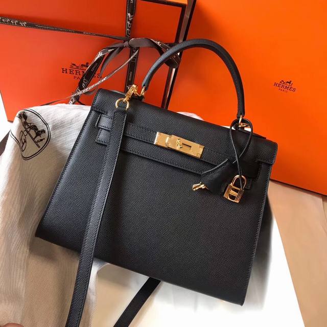 Two sizes - 310. One of Hermes' classic masterpieces, a leather women's handbag