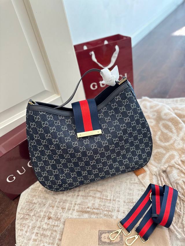 Foldable gift box packaging Gucci double G handbag/shoulder bag Monogram soft l