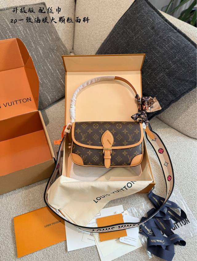 Upgraded Again Retailer Synchronized 163 Chip Version New LV Diane Monogram Bagu
