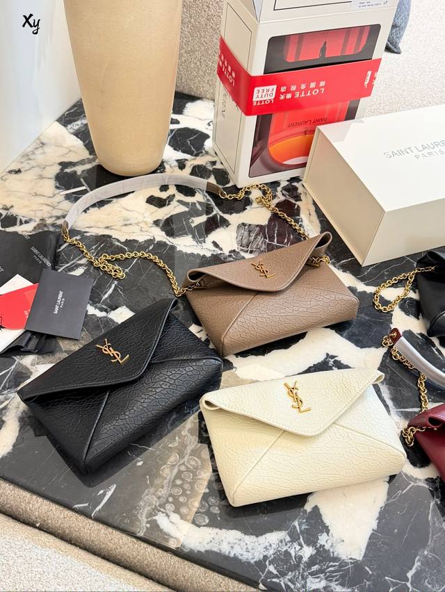 YSL clutch bag 20cm, double box with small mirror DDD