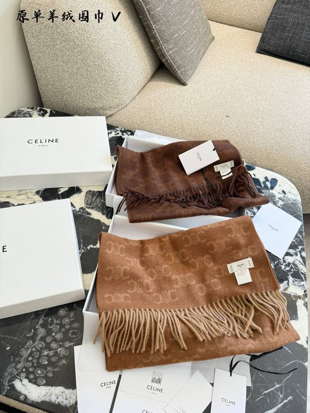 New Arrival Celine Arc de Triomphe Cashmere Scarf, Couple Style, Celine 23Afew.