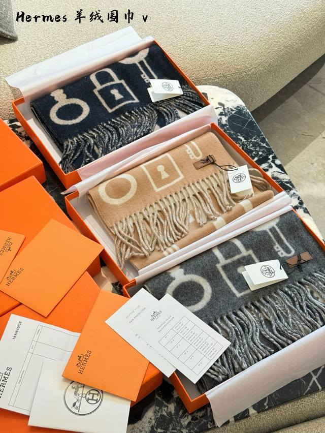 Hermes key scarf is the hottest item for winter! Hermes cashmere scarves are so