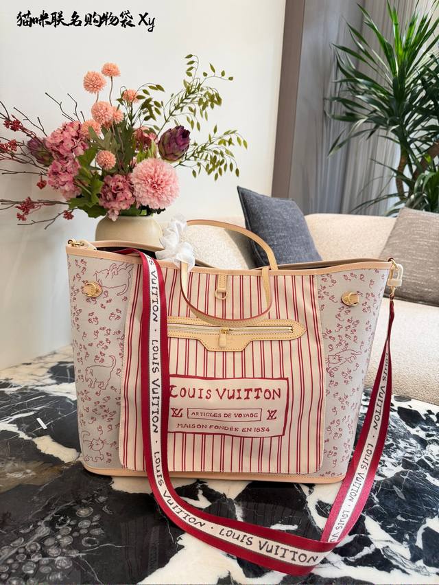 Lv Cat Collaboration Shopping Bag This is a L Ouitton x Grace Coddington cat-the