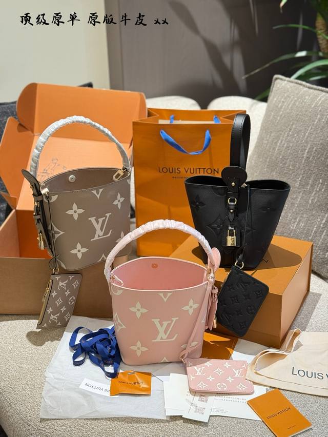 Top-tier original [All In Bb Bucket Bag] Embossed This All Inbb bag features Mon