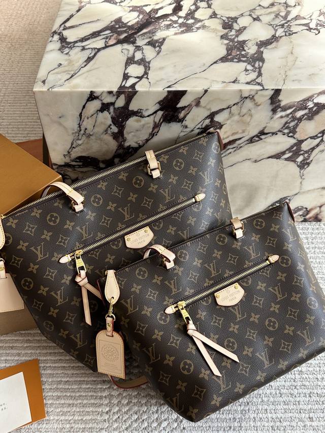 Louis Vuitton Iena Monogram Tote Bag LV Iena Small Tote Bag, Classic Monogram C