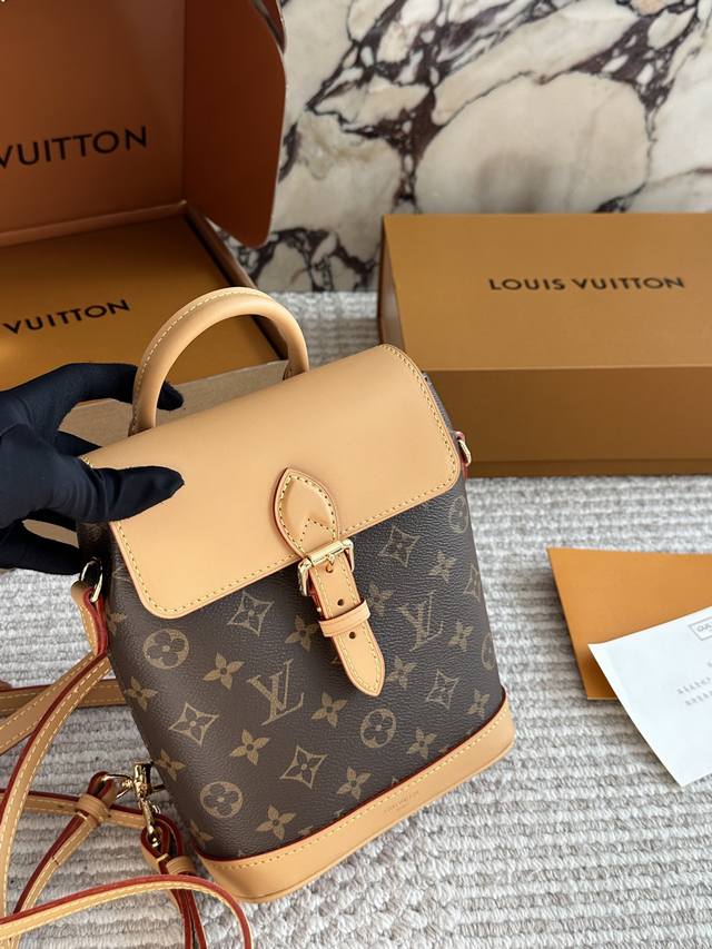 Comes with box Replica Size 22 17Cm Louis Vuitton Soho Monogram Backpack Should