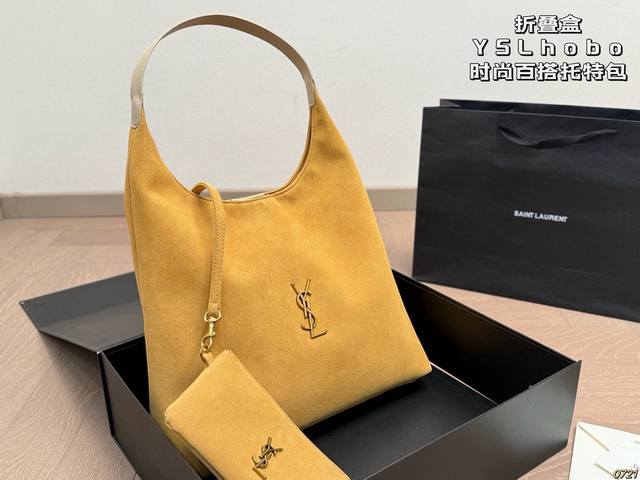 Folding Box Saint Laurent YSL Hobo Tote Bag No complicated design Soft leather,