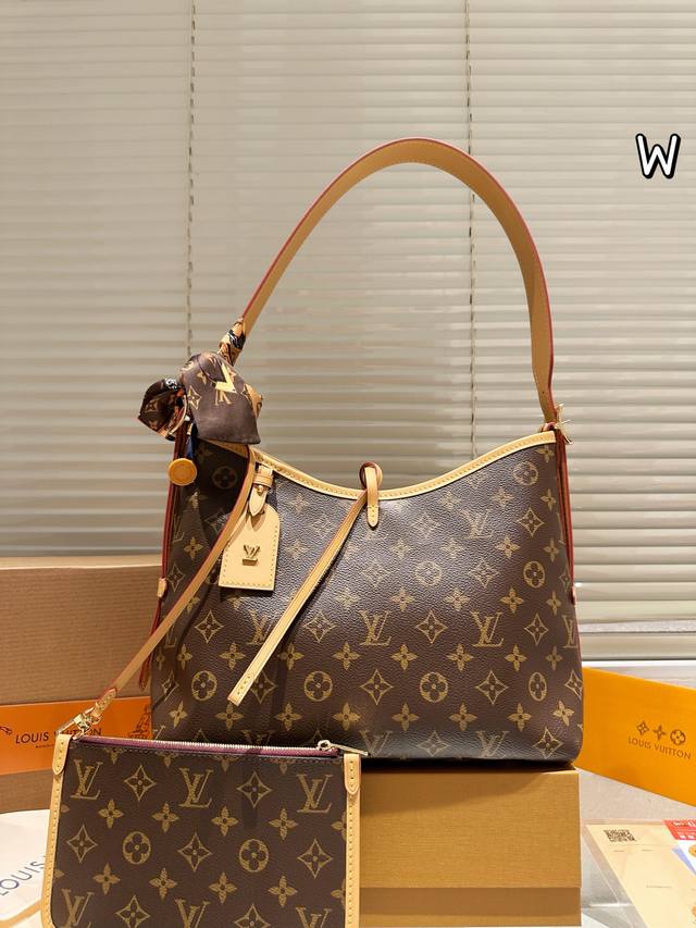 Original Quality Foldable Gift Box/Airplane Box Size 29.20 LV Carryall Hobo Bag