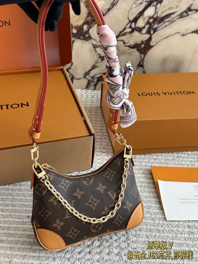 Original Single Version Mini Croissant Bag Chip Version LV Monogram Croissant Ba