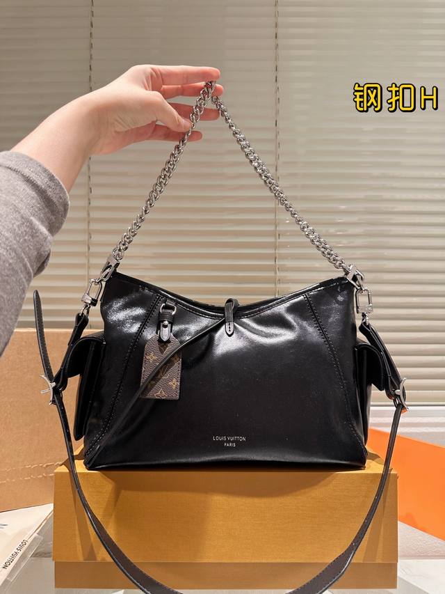 Steel Buckle and Box Carryalldark Medium Handbag This Carrvall Dark medium hand