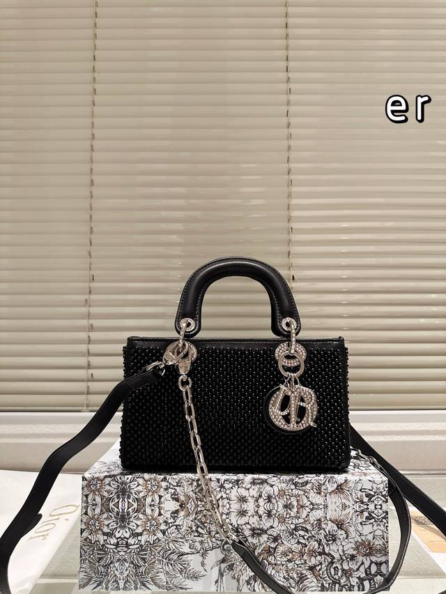 Upgraded folding box size 26.14 Dior Lady D-Joy horizontal version bag The Lady