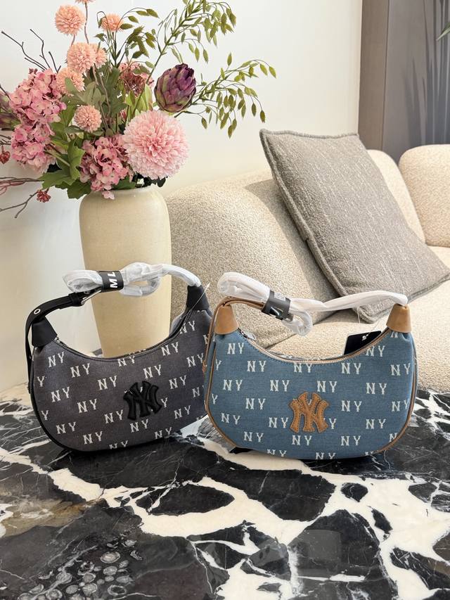 Mlb Denim Monogram Shoulder Bag