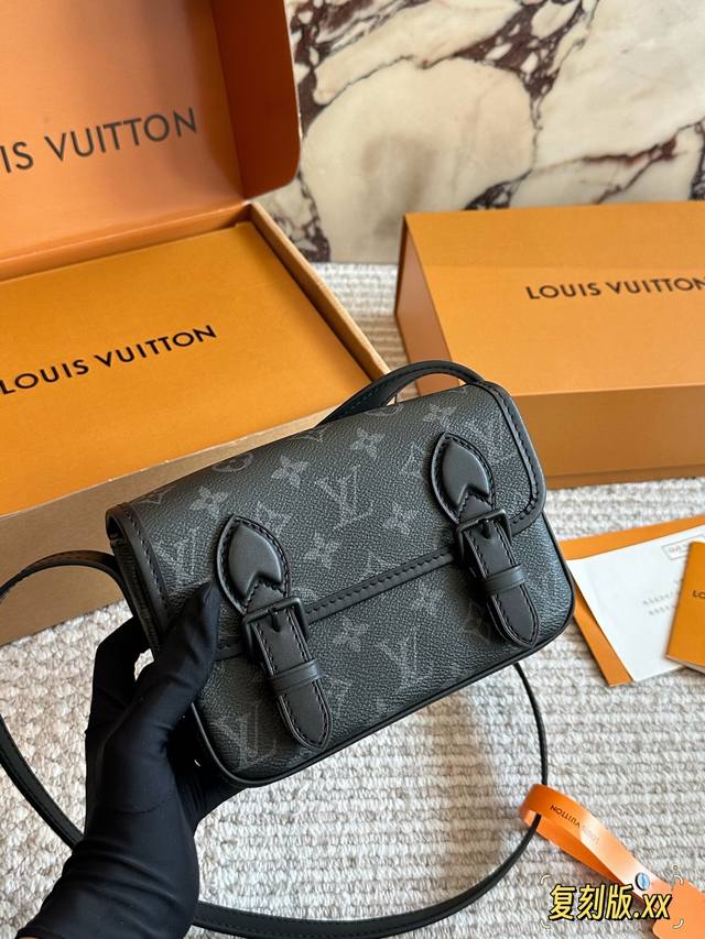 LV Satchel Mini Messenger Bag The LV Satchel mini messenger bag features classic