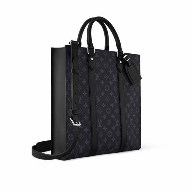 Top-tier original single item M46452 Black Floral Briefcase/Tote Bag Series Sac