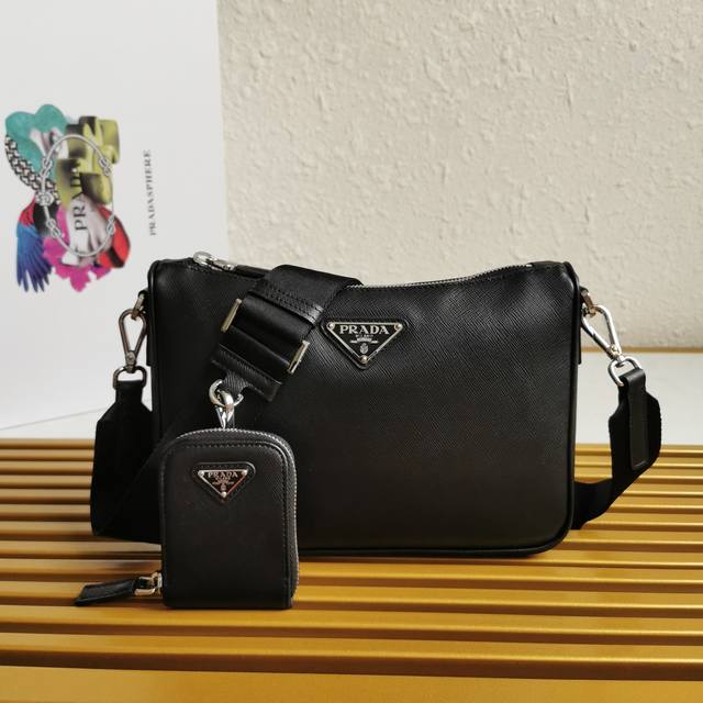 Top-quality original single-piece full leather three-in-one bag, model number 2V